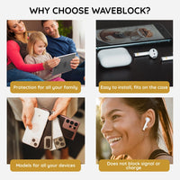 WaveBlock™ Earbud Stickers WaveBlock™ Classic WaveBlock™ Classic | Ultimate Protection from EMF Radiation emf protection radiation blocker 5g