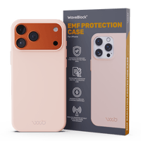 WaveBlock® iPhone Cases iPhone Shielding Light Pink Case: All-in-One Phone Protection Light Pink Finish Radiation Reducing iPhone Case | WaveBlock emf protection radiation blocker 5g