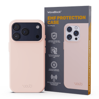 WaveBlock® iPhone Cases iPhone Shielding Light Pink Case: All-in-One Phone Protection Light Pink Finish Radiation Reducing iPhone Case | WaveBlock emf protection radiation blocker 5g