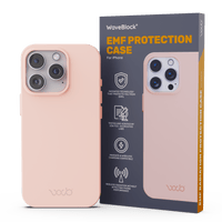 WaveBlock® iPhone Cases iPhone Shielding Light Pink Case: All-in-One Phone Protection Light Pink Finish Radiation Reducing iPhone Case | WaveBlock emf protection radiation blocker 5g