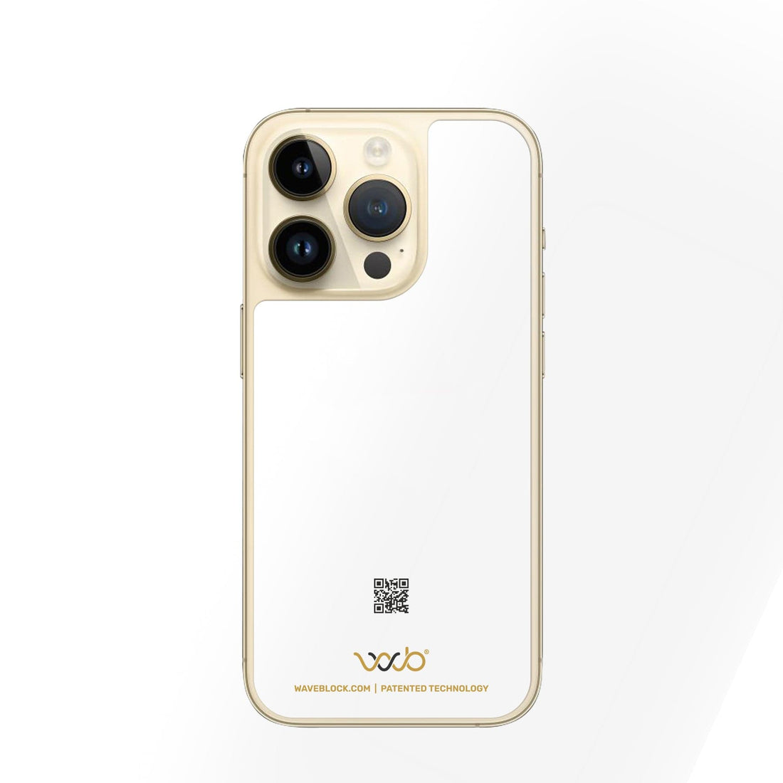 WaveBlock® iPhone Shields iPhone 14 Pro / White iPhone Radiation Shield Radiation Shield for iPhone Devices | WaveBlock emf protection radiation blocker 5g