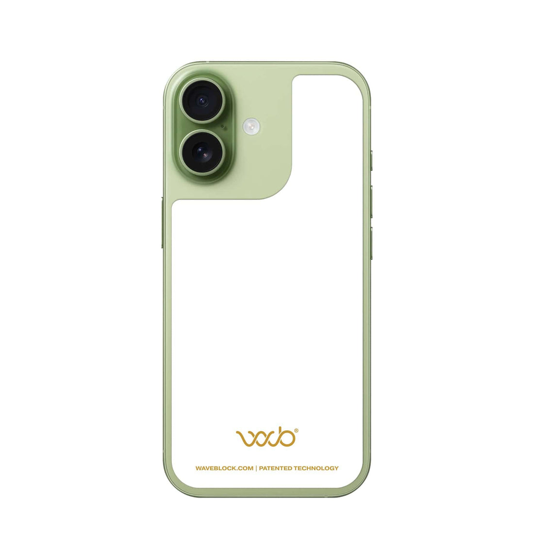 WaveBlock® iPhone Shields iPhone 17 (Coming Soon) / White iPhone Radiation Shield: Works Under Any Case Radiation Shield for iPhone Devices | WaveBlock emf protection radiation blocker 5g