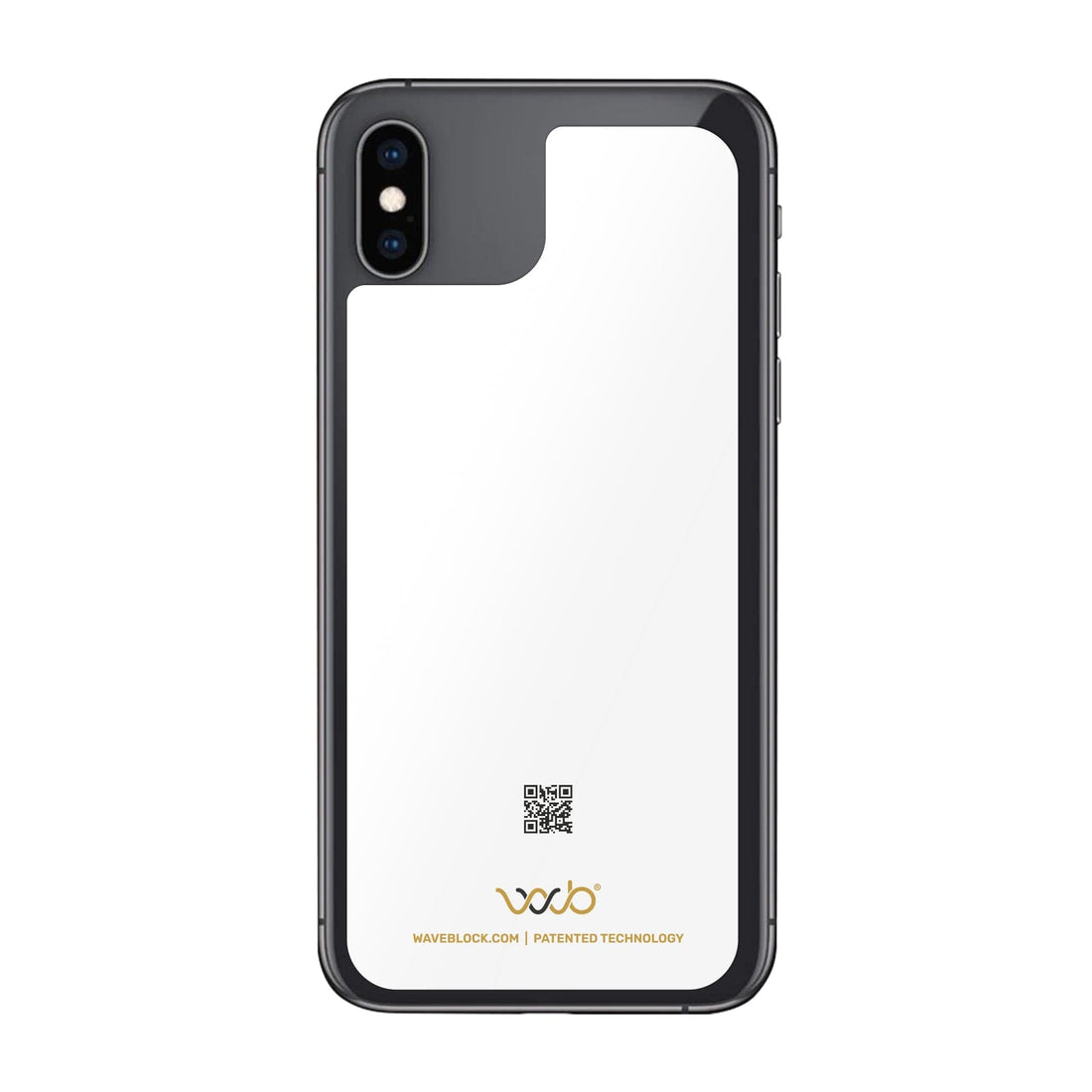 WaveBlock™ iPhone Sticker iPhone XS Max EMF Reducing iPhone Stickers WaveBlock® iProtect | EMF Blocking Cell Phone Sticker emf protection radiation blocker 5g