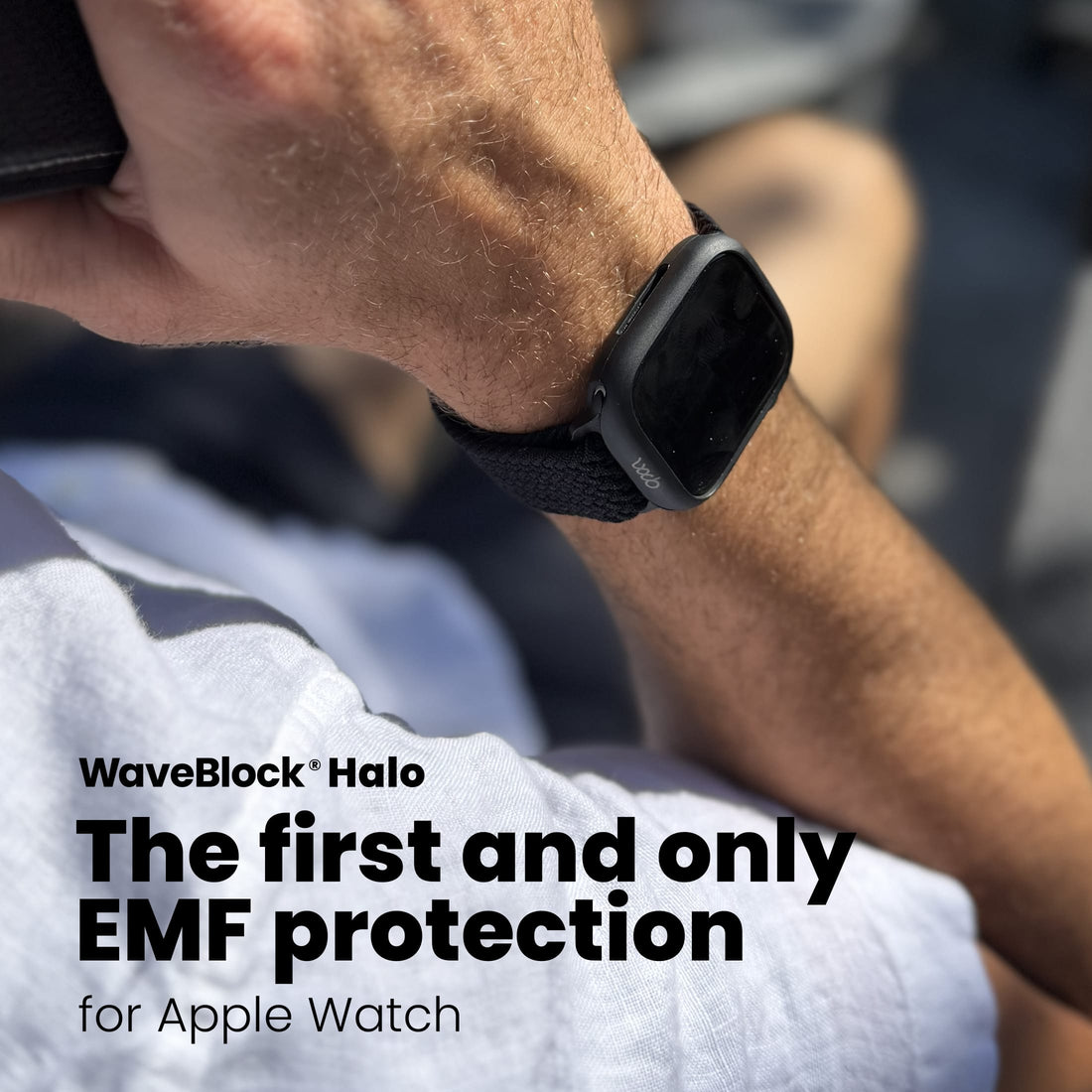 WaveBlock® Apple Watch Cases Apple Watch Shielding Halo Bumper WaveBlock Halo Apple Watch Bumper | 84% EMF Reduction emf protection radiation blocker 5g