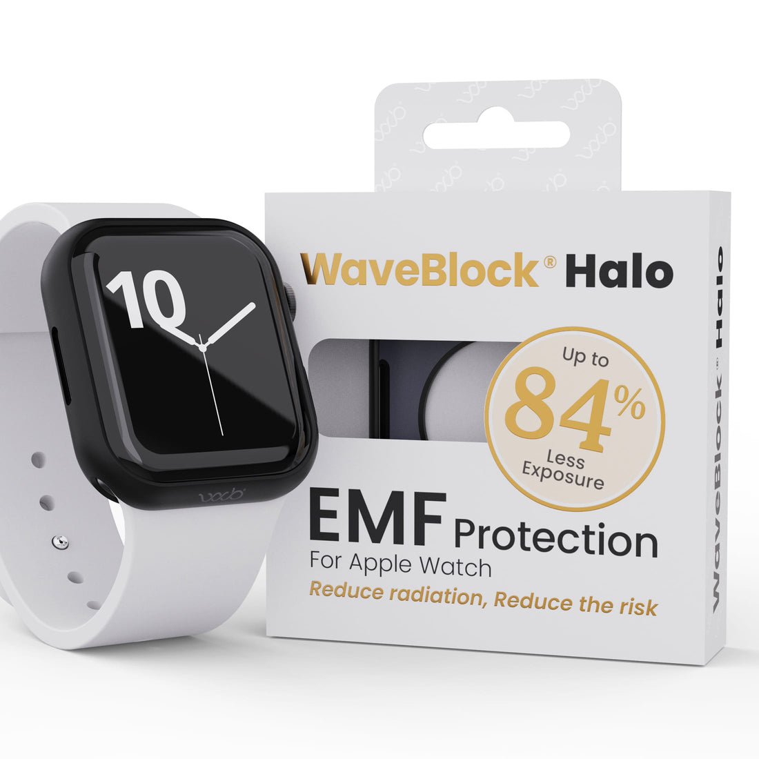 WaveBlock® Apple Watch Cases Apple Watch Shielding Halo Bumper WaveBlock Halo Apple Watch Bumper | 84% EMF Reduction emf protection radiation blocker 5g