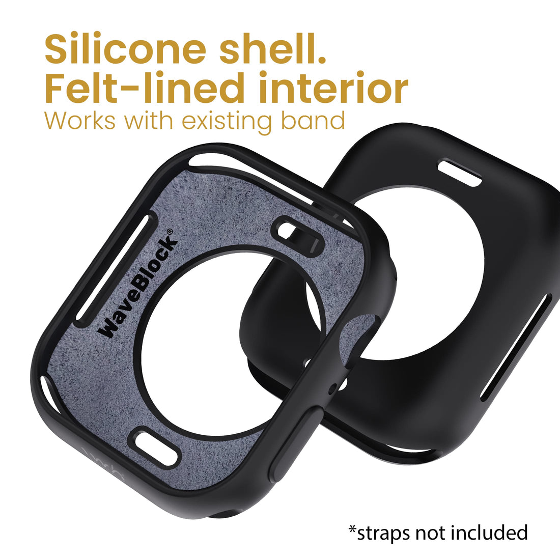 WaveBlock® Apple Watch Cases Apple Watch Shielding Halo Bumper WaveBlock Halo Apple Watch Bumper | 84% EMF Reduction emf protection radiation blocker 5g