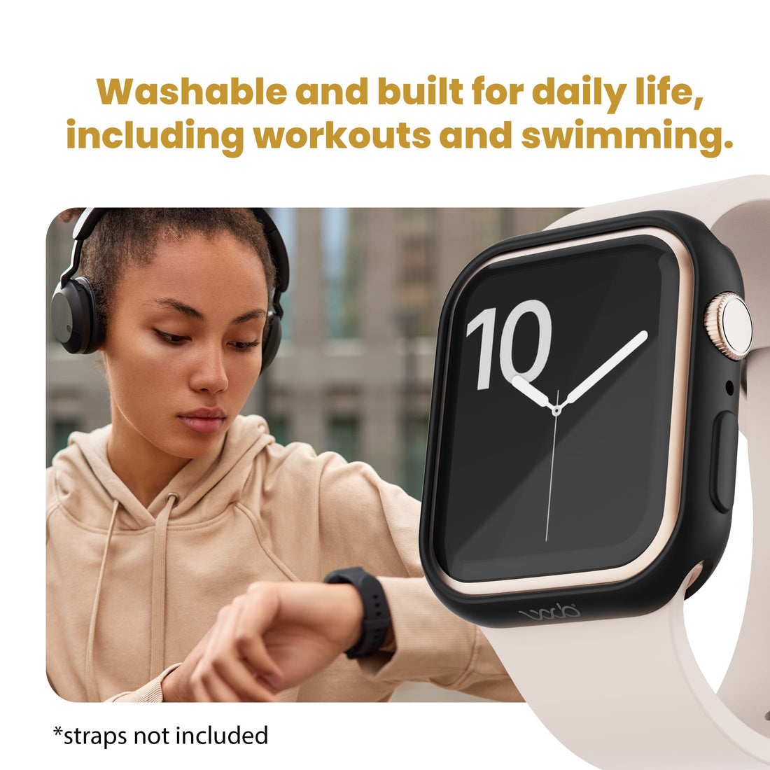 WaveBlock® Apple Watch Cases WaveBlock Halo EMF Shield Apple Watch Bumper Case | 42mm/46mm/49mm: All-in-One Wearable Protection WaveBlock Halo Apple Watch Bumper | 84% EMF Reduction emf protection radiation blocker 5g