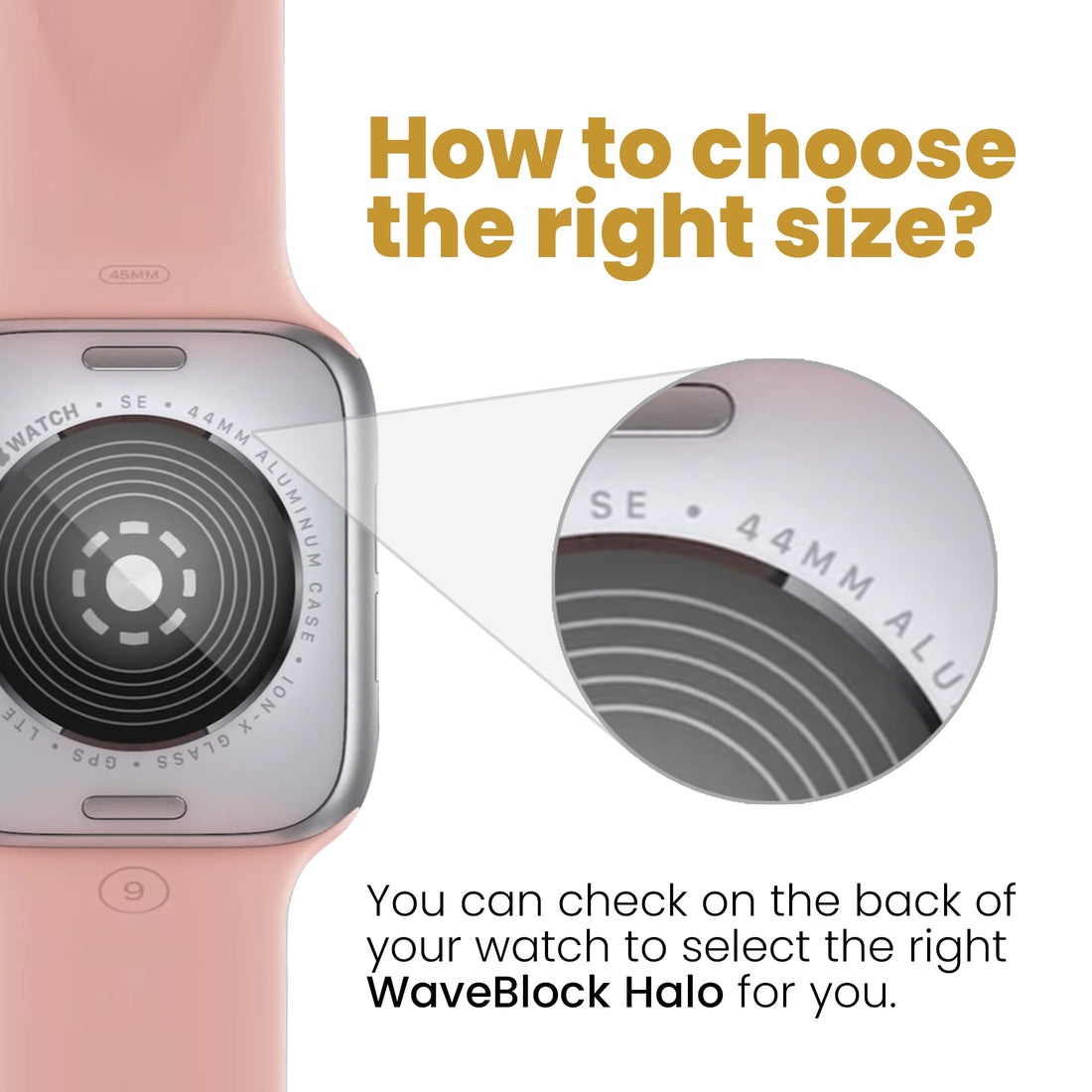 WaveBlock® Apple Watch Cases WaveBlock Halo EMF Shield Apple Watch Bumper Case | 42mm/46mm/49mm: All-in-One Wearable Protection WaveBlock Halo Apple Watch Bumper | 84% EMF Reduction emf protection radiation blocker 5g