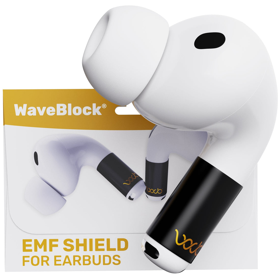 WaveBlock® Earbud Shields AirPods Pro 3 Radiation Shield: Next-Gen Comfort & Protection Radiation Shield for AirPods Pro & Pro 2 | WaveBlock emf protection radiation blocker 5g