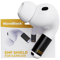 WaveBlock® Earbud Shields AirPods Pro 3 Radiation Shield: Next-Gen Comfort & Protection Radiation Shield for AirPods Pro & Pro 2 | WaveBlock emf protection radiation blocker 5g