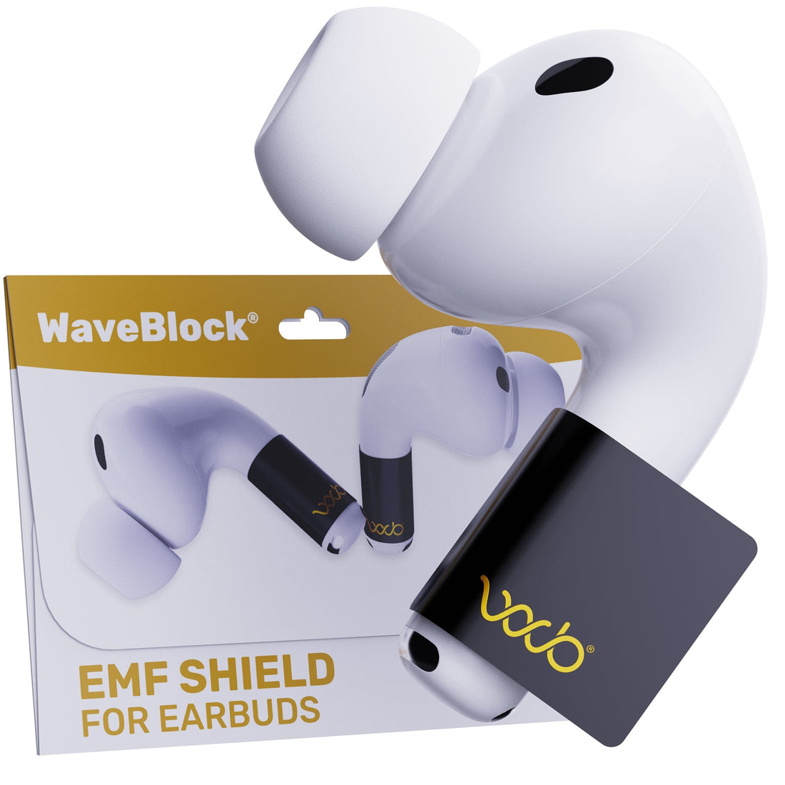 WaveBlock® Earbud Shields AirPods Pro 3 Radiation Shield: Next-Gen Comfort & Protection Radiation Shield for AirPods Pro & Pro 2 | WaveBlock emf protection radiation blocker 5g