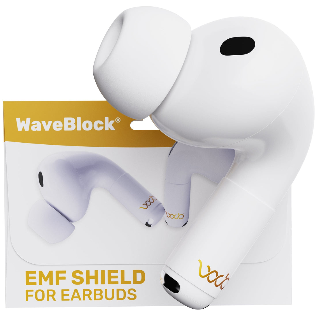 WaveBlock® Earbud Shields AirPods Pro 3 Radiation Shield: Next-Gen Comfort & Protection Radiation Shield for AirPods Pro & Pro 2 | WaveBlock emf protection radiation blocker 5g