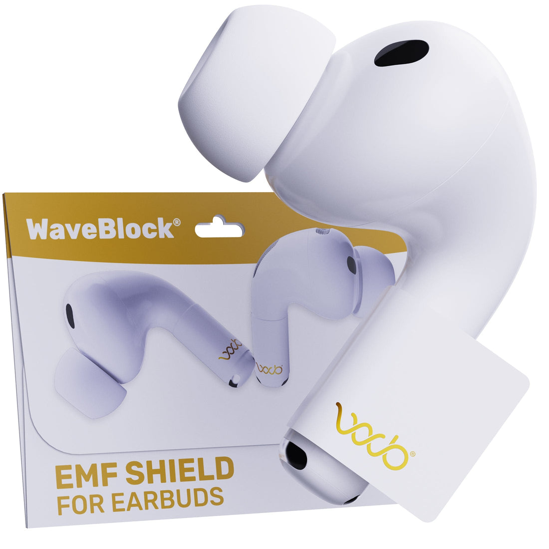 WaveBlock® Earbud Shields AirPods Pro 3 Radiation Shield: Next-Gen Comfort & Protection Radiation Shield for AirPods Pro & Pro 2 | WaveBlock emf protection radiation blocker 5g