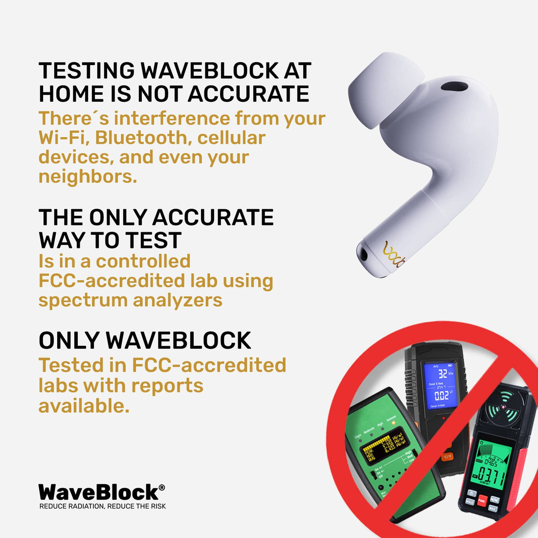 WaveBlock® Earbud Shields AirPods Pro 3 Radiation Shield: Next-Gen Comfort & Protection Radiation Shield for AirPods Pro & Pro 2 | WaveBlock emf protection radiation blocker 5g