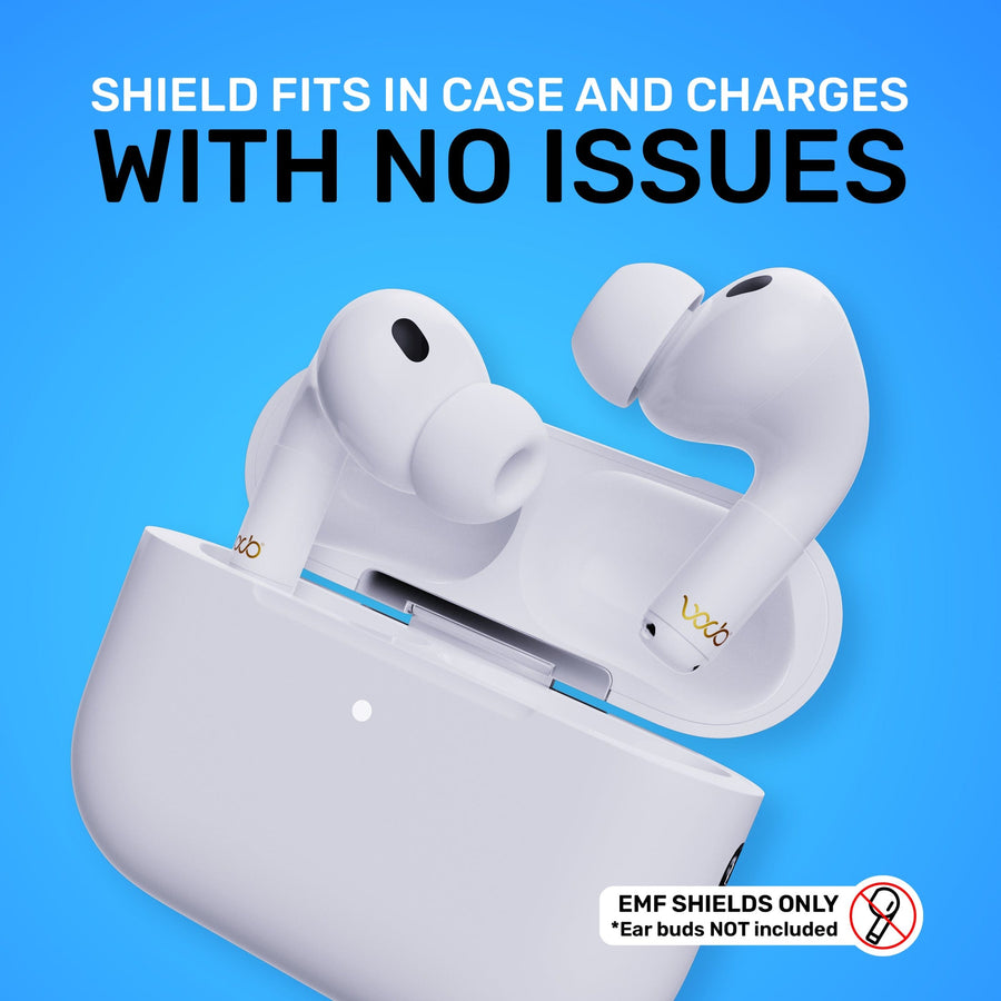 WaveBlock® Earbud Shields AirPods Pro 3 Radiation Shield: Next-Gen Comfort & Protection Radiation Shield for AirPods Pro & Pro 2 | WaveBlock emf protection radiation blocker 5g