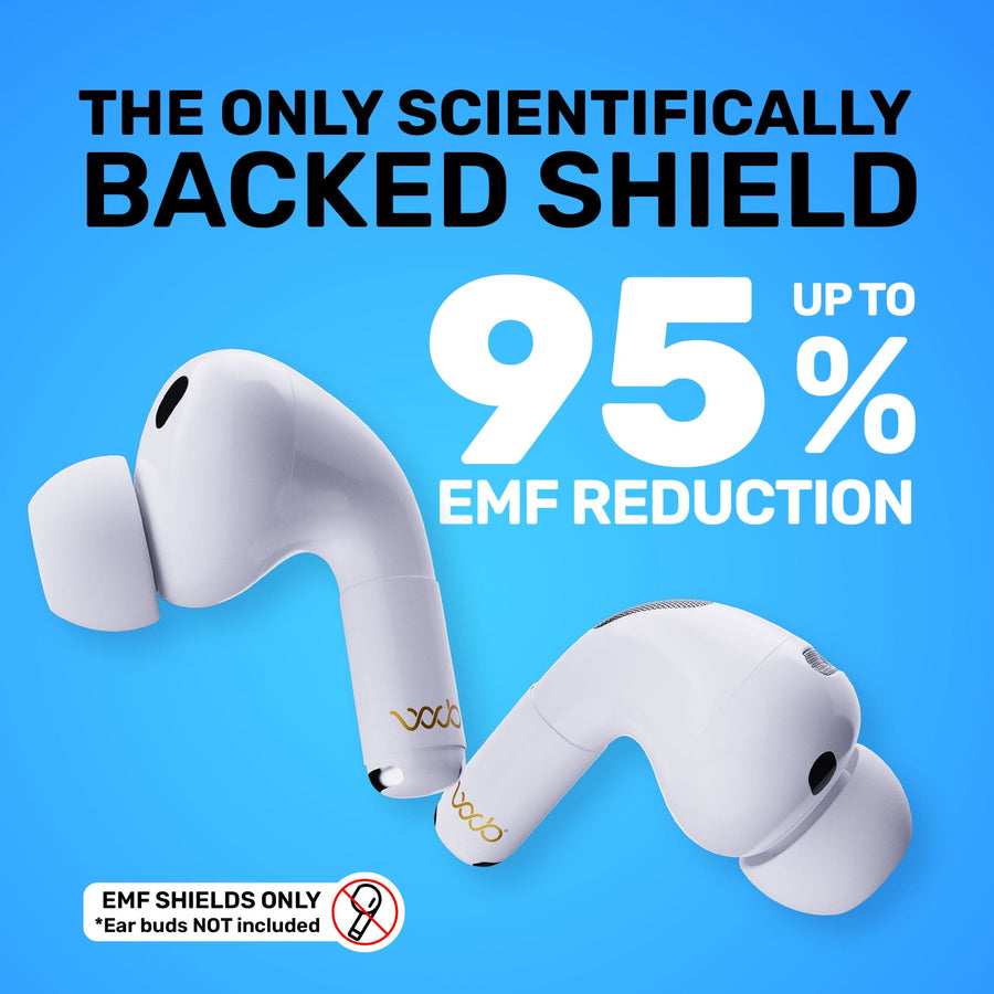 WaveBlock® Earbud Shields AirPods Pro 3 Radiation Shield: Next-Gen Comfort & Protection Radiation Shield for AirPods Pro & Pro 2 | WaveBlock emf protection radiation blocker 5g