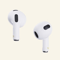 WaveBlock™ Earbud Stickers AirPods (3rd Generation) & AirPods Pro 2 / 1 Pair (2 Stickers) / White EMF Reducing AirPods (3rd Generation) Stickers WaveBlock™ 3rd Gen | Best EMF Blocking Headphones emf protection radiation blocker 5g