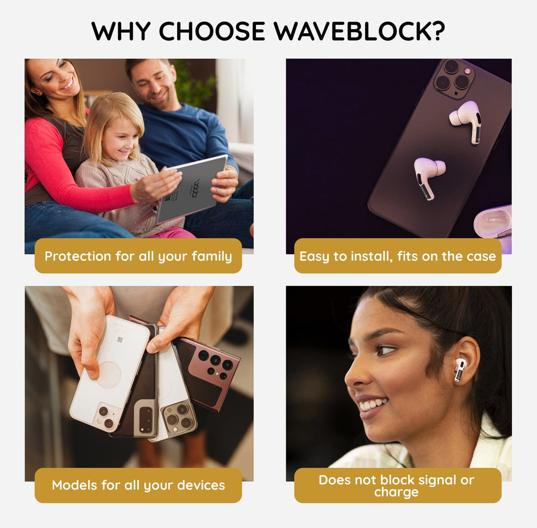 WaveBlock Earbud Stickers WaveBlock™ Pro WaveBlock™ Pro | EMF Radiation Free Headphones emf protection radiation blocker 5g