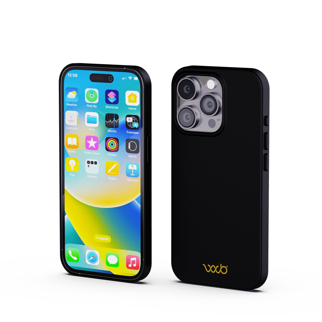 WaveBlock® iPhone Cases iPhone Shielding Black Case: All-in-One Phone Protection Radiation Reducing iPhone Case in Black Finish | WaveBlock emf protection radiation blocker 5g