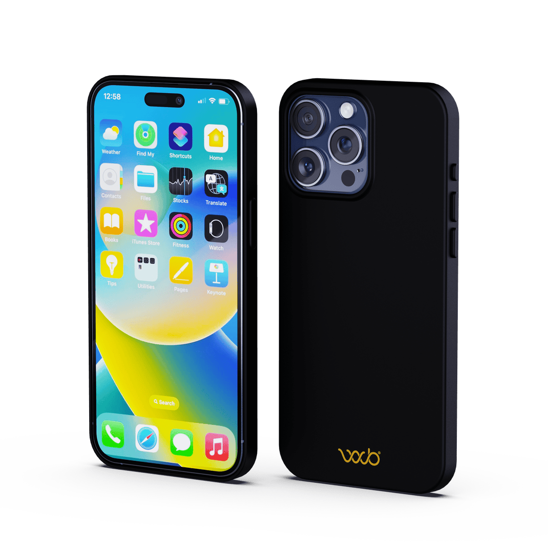WaveBlock® iPhone Cases iPhone Shielding Black Case: All-in-One Phone Protection Radiation Reducing iPhone Case in Black Finish | WaveBlock emf protection radiation blocker 5g