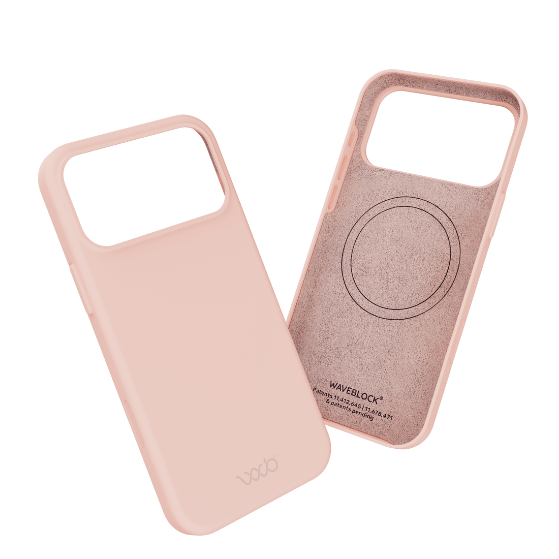 WaveBlock® iPhone Cases iPhone Shielding Light Pink Case: All-in-One Phone Protection Light Pink Finish Radiation Reducing iPhone Case | WaveBlock emf protection radiation blocker 5g