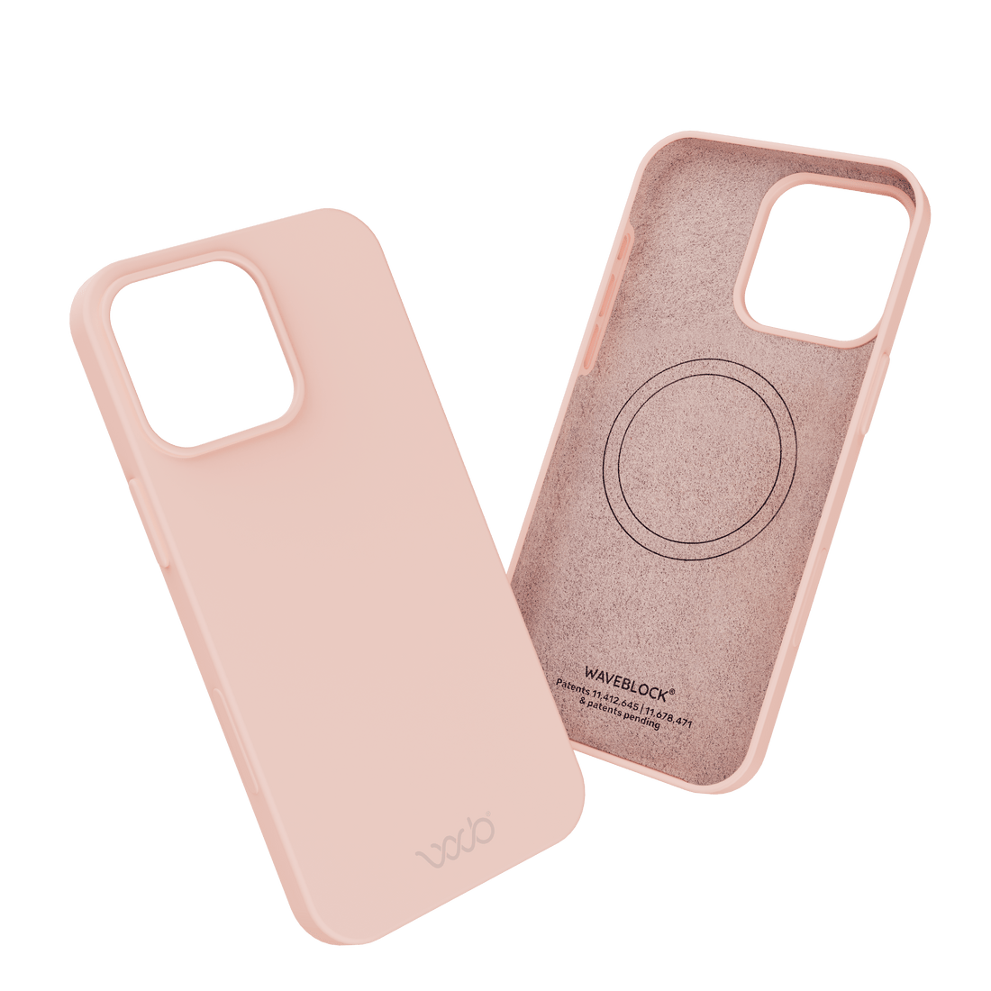 WaveBlock® iPhone Cases iPhone Shielding Light Pink Case: All-in-One Phone Protection Light Pink Finish Radiation Reducing iPhone Case | WaveBlock emf protection radiation blocker 5g