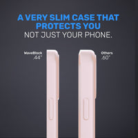 WaveBlock® iPhone Cases iPhone Shielding Light Pink Case: All-in-One Phone Protection Light Pink Finish Radiation Reducing iPhone Case | WaveBlock emf protection radiation blocker 5g