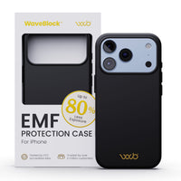 WaveBlock® iPhone Cases Radiation-Reducing Black Case Radiation Reducing iPhone Case in Black Finish | WaveBlock emf protection radiation blocker 5g