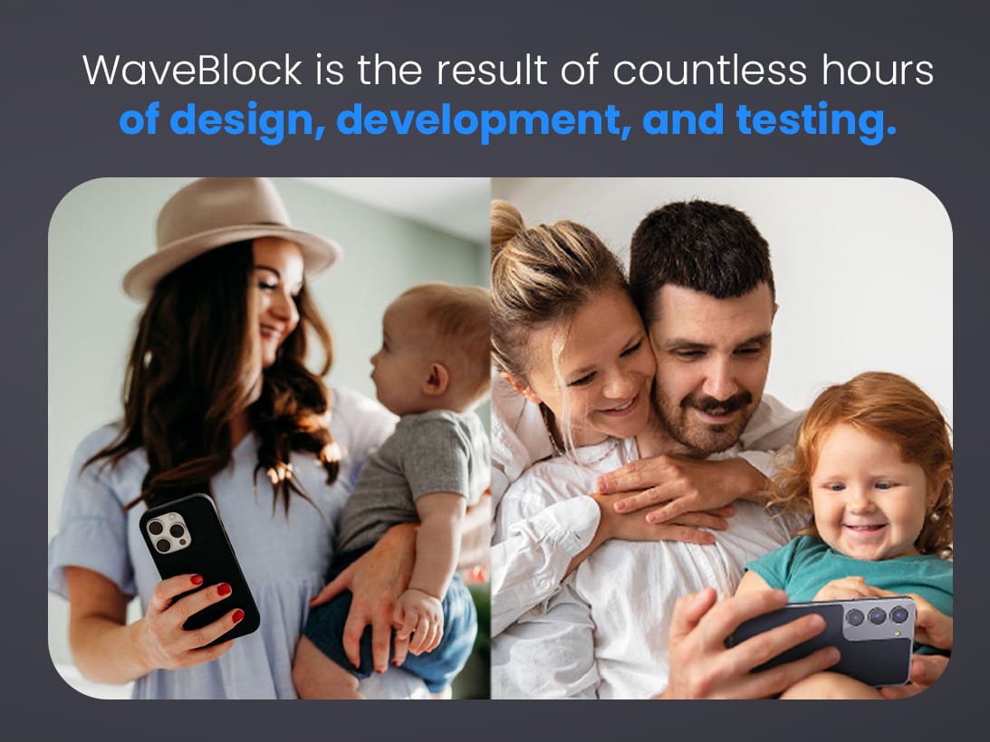 WaveBlock® iPhone Cases Radiation-Reducing Black Case Radiation Reducing iPhone Case in Black Finish | WaveBlock emf protection radiation blocker 5g