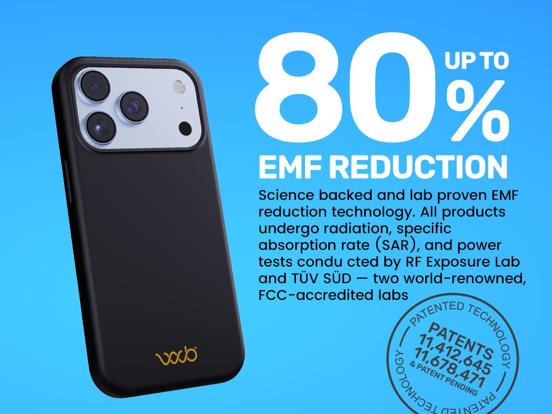 WaveBlock® iPhone Cases Radiation-Reducing Black Case Radiation Reducing iPhone Case in Black Finish | WaveBlock emf protection radiation blocker 5g