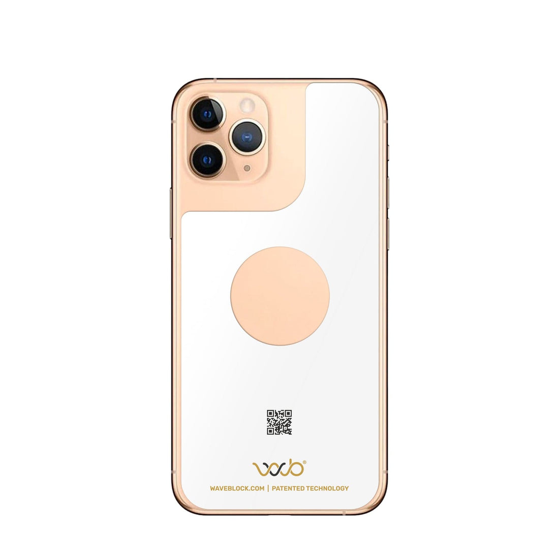 WaveBlock® iPhone Sticker iPhone 11 Pro EMF Reducing iPhone Stickers WaveBlock® iProtect | EMF Blocking Cell Phone Sticker emf protection radiation blocker 5g