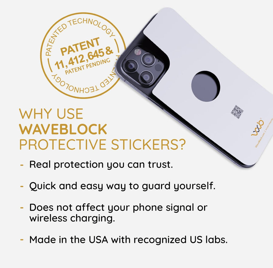 WaveBlock™ Phone Protect WaveBlock™ iProtect WaveBlock™ iProtect | EMF Blocking Cell Phone Sticker emf protection radiation blocker 5g