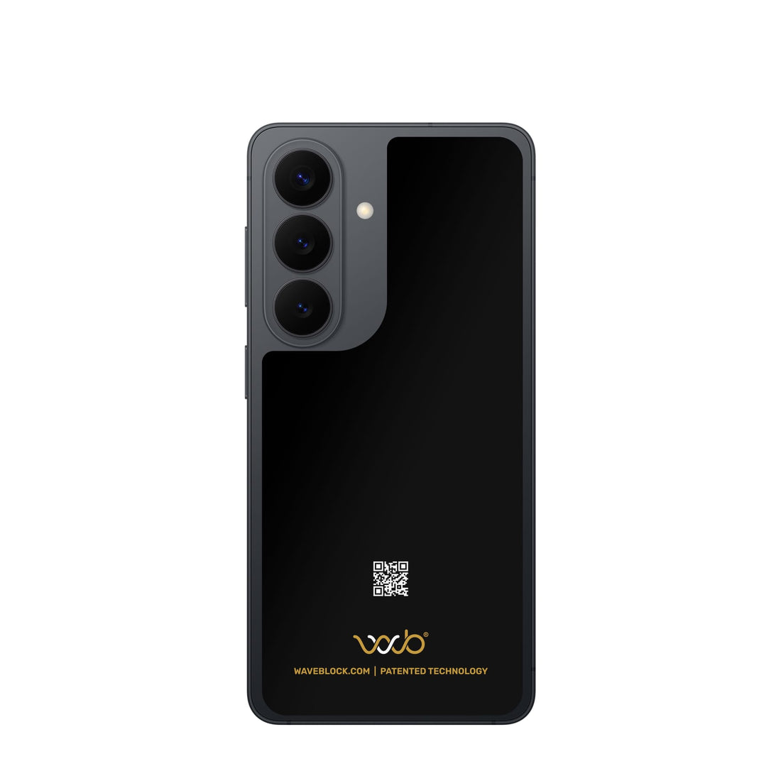 WaveBlock® Samsung Galaxy Shields Samsung Galaxy S26 / Black Samsung Galaxy Radiation Shield: Works Under Android Case Samsung Galaxy Radiation Shield | WaveBlock emf protection radiation blocker 5g