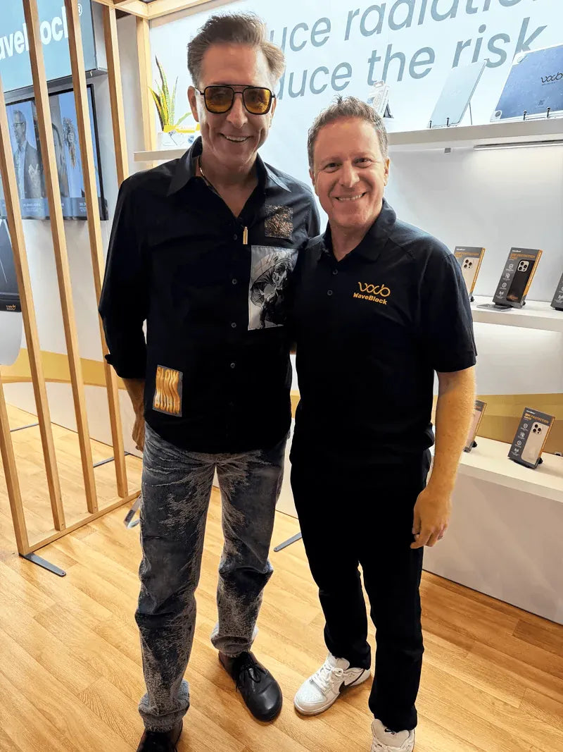 Dave Asprey with WaveBlock founder Ben